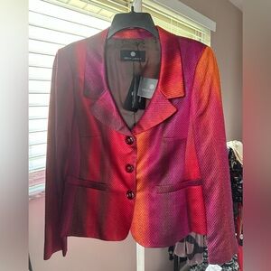 90s Vintage $2.6k Rena Lange Women's Multicolor Blazer